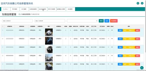 吉祥汽車銷售公司信息管理系統設計與實現